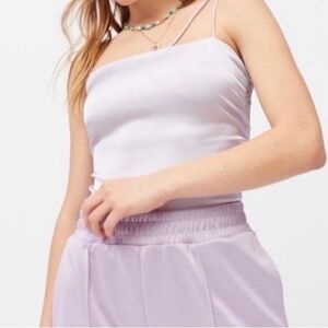Urban Outfitters Bella Lavender Tank Top Y2K style Tie Shoulder Cami